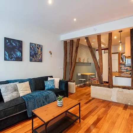 Designer And Stylish Flat In Vibrant Belleville Neighborhood Near The Metro