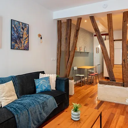 Lejlighed Designer And Stylish Flat In Vibrant Belleville Neighborhood Near The Metro Paris