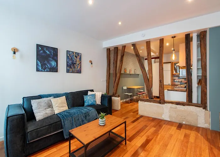 Designer And Stylish Flat In Vibrant Belleville Neighborhood Near The Metro